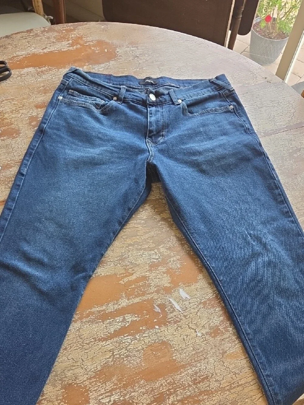 True Religion Men's Dark Blue Straight Jeans